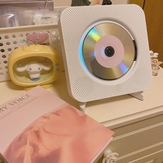 빈티지 CD 플레이어 블루투스 스피커 앨범 음악듣기 일체형 플레이어 블랙풀 CD CD CD 고음질, 벽걸이 CD기 화이트플러그인 모델블루투스 - 고음질cd플레이어