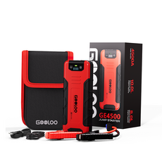 GOOLOO GE4500 4500A 점프스타터 보조배터리 +스마트 점프 케이블+ 파우치백, 16000mAh, 1세트 16000mAh, 1세트