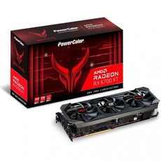 PowerColor Red Devil AMD Radeon RX 6700 XT 게이밍 그래픽 카드 12GB GDDR6 메모리 RDNA 2 Raytracing PCI Express 4