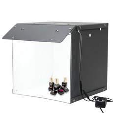 SANOTO 사진 스튜디오 박스 배경 휴대용 소프트 LED 조명 접이식 40cm 신제품, 03 UK plug, 1개