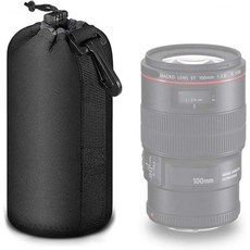 Selens 보호 네오프렌 DSLR 카메라 렌즈용 파우치 소니 올림푸스 파나소닉 두꺼운 패딩 미디움 렌즈 케이스 백, Large, Large