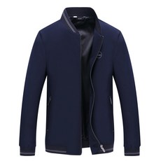 Sport Coat Men 2019 New Baseball Collar Jacket 더블 레이어 원단 윈드브레이커 지퍼 포켓 내풍 볼링 골프 재킷골프 재킷