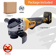 Dewalt 20V 배터리용 전기 여신 DCG406 각도 브러시리스 자기 부상 금속 절단 충전 100mm 125mm, 4) 100MM No Battery - EU, 1개