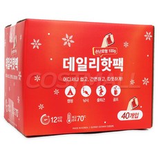 코스트코 손난로형 데일리 핫팩 40개 야외활동 12시간, 1팩