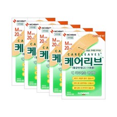 케어리브밴드 M중형 20개입X5개 고밀도우레탄 부직포밴드, 단품