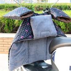 (관부가세포함) 오토바이 무릎보호대 Electric motorcycle windshield is spring and autumn winter split plus velvet waterpro-627428037596, 블랙 체리 플러스 벨벳 + 핸들 세트one size