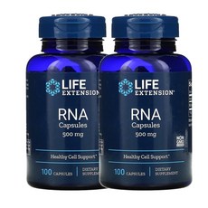 라이프익스텐션 Life Extension RNA 리보핵산 캡슐 500mg 100캡슐, 2팩