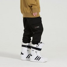 엔쓰리 2324 NNN 3L BASIC CAGO JOGGER PANTS BLACK 스노우 보드복 조거 팬츠