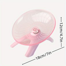 작은 애완 동물 사일런트 러닝 연습 휠 햄스터 마우스 고슴도치 앵무새 조용한 안전한 이상적인, 04 pink, 1개