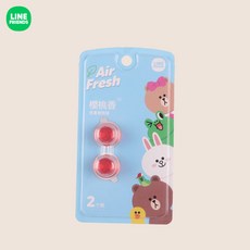LINE FRIENDS 치우 커 홀리데이 파우더 자동차 방향제, 리필 체리 향