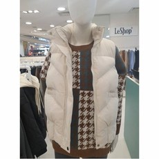 르샵 동아수성 르샵 사선 퀼팅지퍼 앞여밈 패딩조끼 LKBVE801A_DS