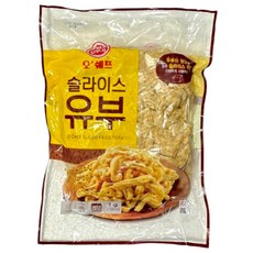오뚜기 오쉐프 슬라이스 유부 1kg 냉동유부, 2개