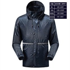 others 겨울 방한 용 짧 은 우비 코트 남자 싱글 두 꺼 운 보온 트 레 킹 반소매 아웃 도 어 더 블 메 이 크 업 배달 방수 g 네 비 안감 XXL
