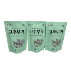 (손수식품)고소하고 맛있는 반찬 튀각 튀김 전통 고추부각, 60g, 3개