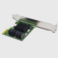 [해외] SATA3.0 PCIEXPRESS 확장 카드 SSD IPFS BTC 마이닝 용 SATA III 변환 카드 어댑터에 4 포트 SATA 6 GB PCI EXPRESS 1X P, 상세내용표시, other
