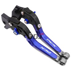 BDJ PCX 125 150 오토바이 브레이크 클러치 레버 조정 가능한 접이식 레버 클러치 레버 브레이크 레버 세트 혼다 PCX150 2015-2019, BK BU TI-BU, 1개