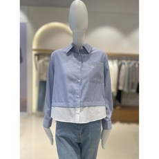 올리브데올리브 스트라이프 레이어드 숏 셔츠 YW4SB712(3515363) 백화점