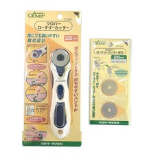 크로바 28mm 로터리칼 로터리커터 재단커터 원형재단칼 세트 (본품1개+리필2개), 1개 로바 28mm 로터리칼 로터리커터 재단커터 원형재단칼 세트 (본품1개+리필2개)