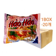 베트남 하오하오 라면 HAO HAO 에이스쿡 미톰 새우맛 SOUR-HOT SHRIMP FLAVOUR 20개 1박스