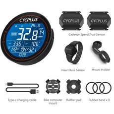 심박계 CYCPLUS M2 무선 GPS 자전거 컴퓨터 ANT Bluetooth 도로 M 방수 속도 측정기 케이던스 전원 액세서리, 싸이씨플러스 M2