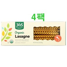 (미국) 홀푸드마켓 오가닉 라자냐 파스타 454g 4팩 365 by Whole Foods Market Organic Pasta Lasagna 16 Ounce