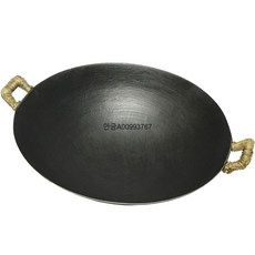 캠핑 두꺼운 주물 냄비 둥근 바닥 스토브 대형 그리들 43CM 1개