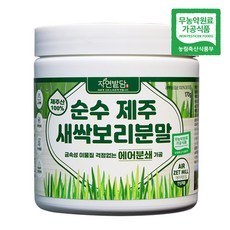 자연밭담 순수 제주 새싹보리 분말 에어분쇄, 170g, 2개