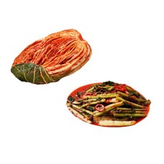 도미솔 김치 7kg 세트 (포기5kg + 열무2kg), 2개