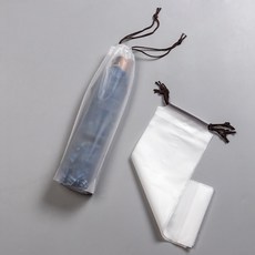 Drawstring 재사용 가능한 매트 반투명 Eva 소재 우산 드립 방지 주최자 2/4 Pcs와 휴대용 우산 커버 가방, 보여진 바와 같이, 2피스, 1개
