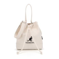 QZ 캉골 KANGOL 3776 캔버스 버켓백 블랙 아이보리 (2020신버전)+덧신 증정
