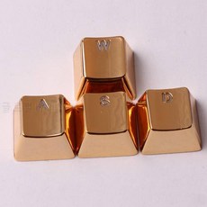 금속 키 캡 백라이트 황금 / 실버 WASD 키 세트 OEM 프로필 체리 MX 키 캡 M, 상세내용참조, 상세내용참조
