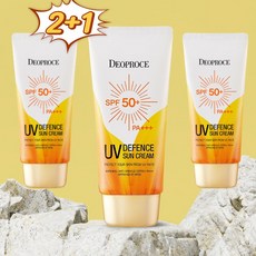 2+1 유브이 디펜스 선크림 4 in 1 UVA UVB 이중차단 밀착커버, 70g, 2개, 2. 1+1 UV 디펜스 선크림 70g