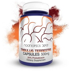 Nootropics Depot 트리뷸러스 500mg 베지캡슐 60정, 1개