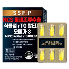 순수식품 NCS 식물성 rtg 알티지 오메가3, 30캡슐, 1개