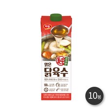 하림 순수한 맑은닭육수 1000ml 10팩