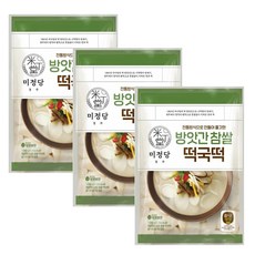 CJ 제일제당 미정당 방앗간참쌀떡국떡 1kg, 3개