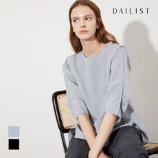 [올리비아로렌(공식)] [데일리스트] 이중숄더 라운드 블라우스_MDBNL3M3111