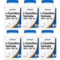 뉴트리코스트 엘 크레아틴 타르트레이트 1000mg, 240정, 6개