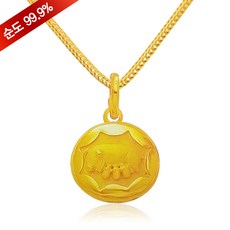 여자 순금 목걸이 18.75g 24K [아기 돼지]
