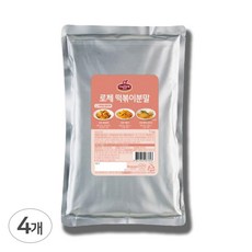 쉐프원 로제 떡볶이 분말 1kg, 4개