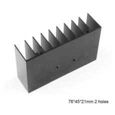 부품 CIRMECH 앰프 쿨러 라디에이터 알루미늄 방열판 LM1875 TDA2030 전자 칩 냉각 패드 76*45*21mm, [02] 45mm high 2holes, 02 45mm high 2holes