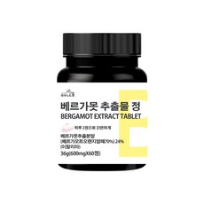 맛있는동행 베르가못 추출물 BPF 베르가못폴리페놀 베르가모트 지중해식단 정제 60정, 1통