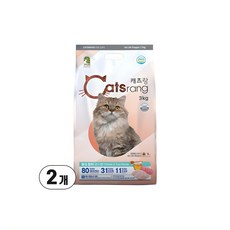 캐츠랑 NEW 전연령 올라이프 고양이 건식사료, 닭+참치, 3kg, 2개 닭 + 참치, 3kg, 2개