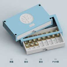 키캡 보관함 3D 키캡보관함 키보드스위치보관함 트레이 선반 키보드 청소용 수납함, 레이크 블루