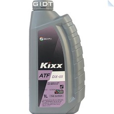 GS칼텍스 킥스 Kixx ATF DX3 1L DX-3 덱스론3 4단 5단 자동 변속기 오토 미션 합성 오일, 1통, Kixx ATF DX-3 1L