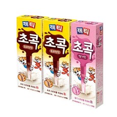 [조한스토어] 제티 초콕 10T 스트로 3갑 : 혼합, 초코렛맛 20T + 딸기맛 10T