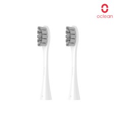 샤오미 오클린X 스마트 음파전동칫솔 32단조절 공식한글판 전동칫솔, 오클린 전동치솔모 1팩(화이트 2개입)