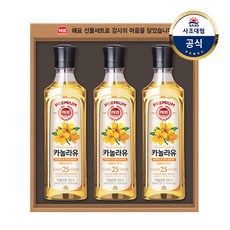 기타 무/사조해표_고급유3호(3P)/해표고급유/식용유선물세트/카놀라유/식용유, 3개