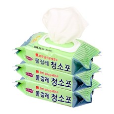 닥터브라운 음이온 세정수물걸레 청소포 중형(30매), 3개