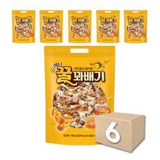 미니 꿀꽈배기 700g 한입꽈배기 한입과자 미니꽈배기, 6개